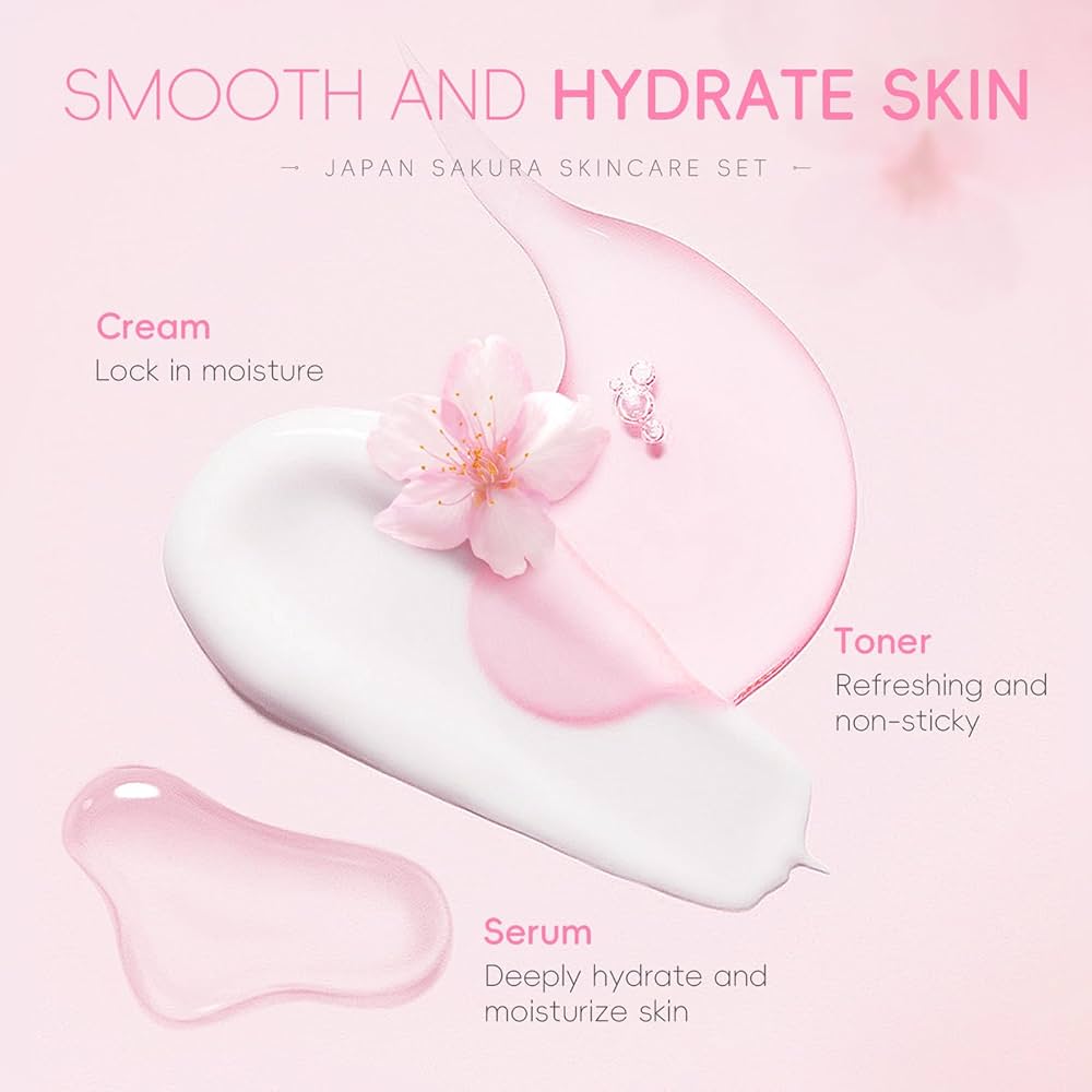 Amazon.com : LAIKOU Skin Care Set JAPAN SAKURA Women Beauty